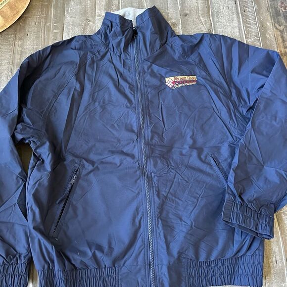 Port Authority Navy Blue Zip Windbreaker Jacket M - Picture 4 of 4
